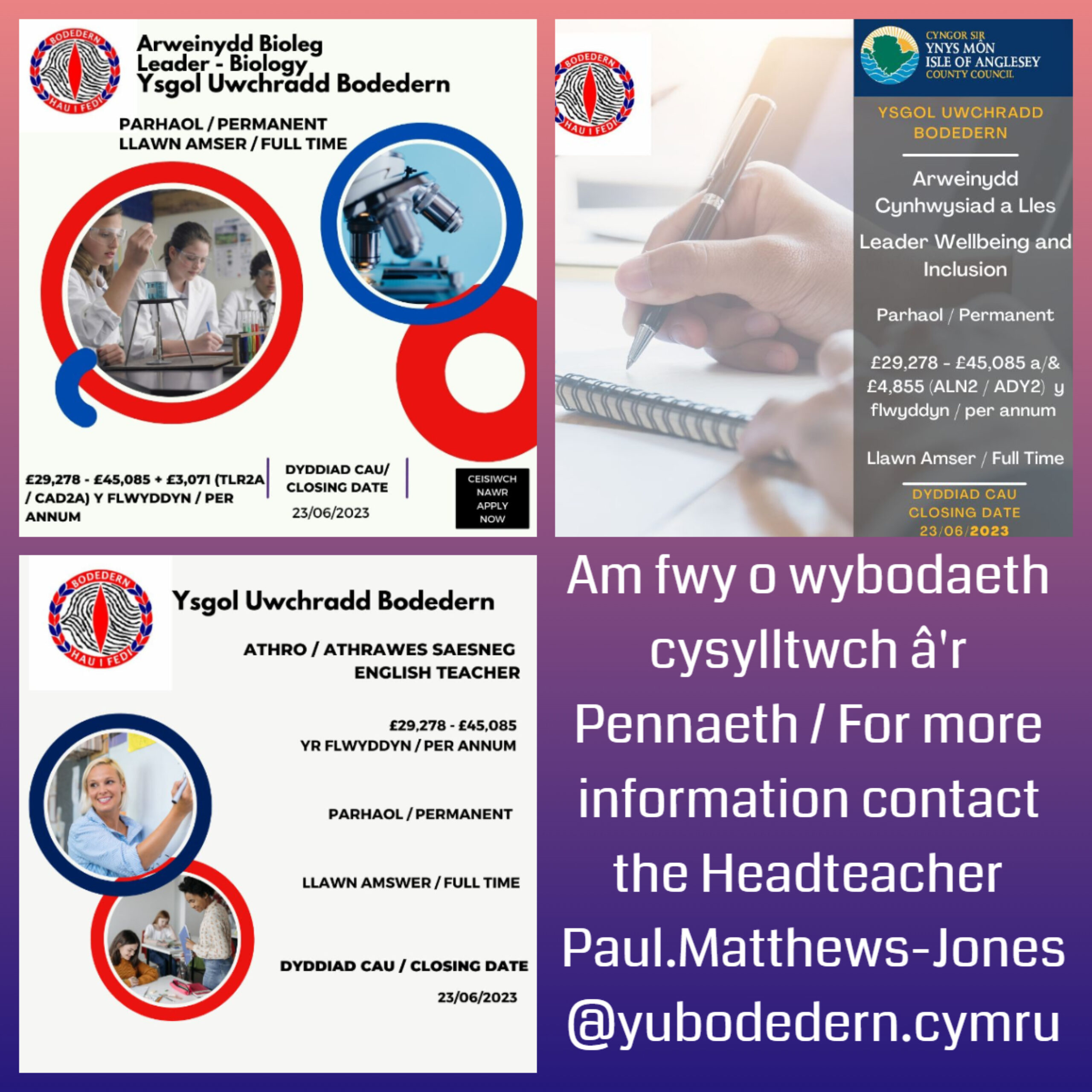 Home — Ysgol Uwchradd Bodedern En